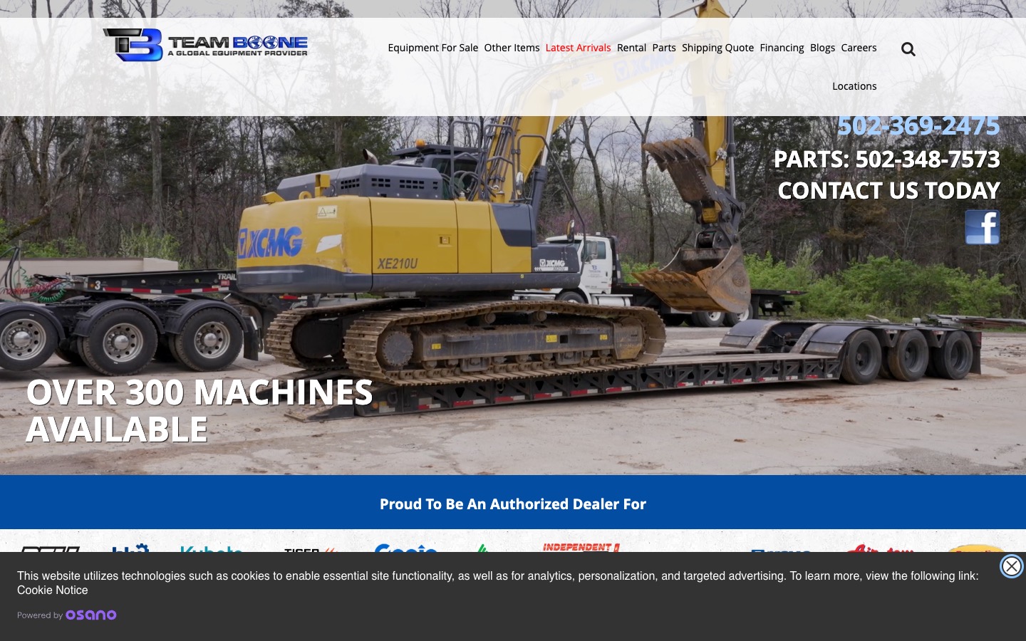 The current homepage